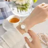 Golden diamond-encrusted ladies' watch, a fashionable, light luxury, simple and versatile wristwatch details Picture